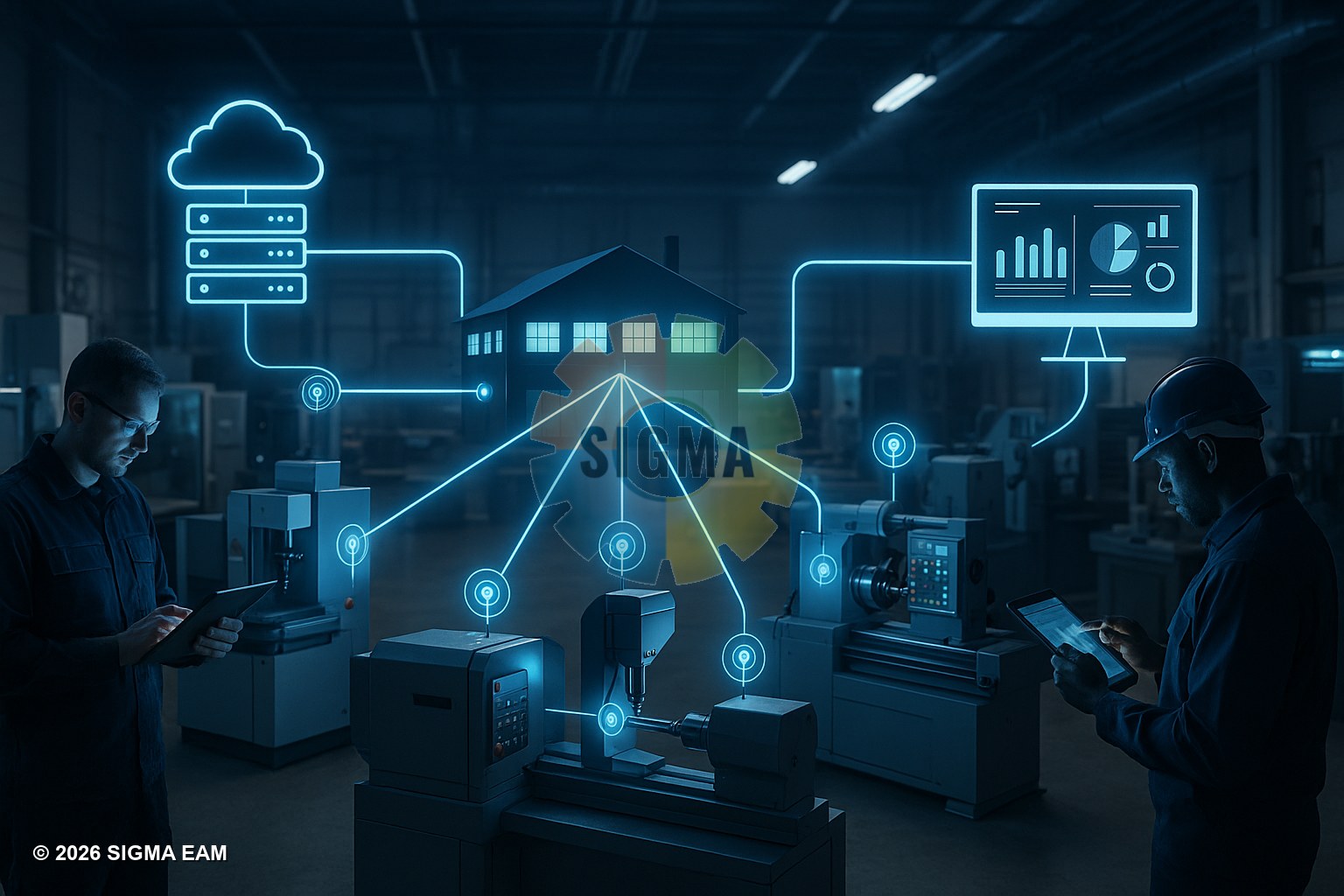 Ecossistema SIGMA CMMS — IA, IoT, ERP e Business Intelligence